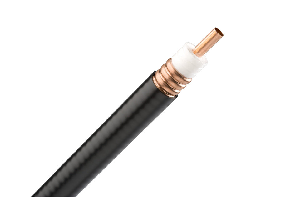 CommScope AVA5P-50-C | AVA5-50, HELIAX Andrew Virtual Air Coaxial Cable, corrugated copper, 7/8 in, black PE Jacket