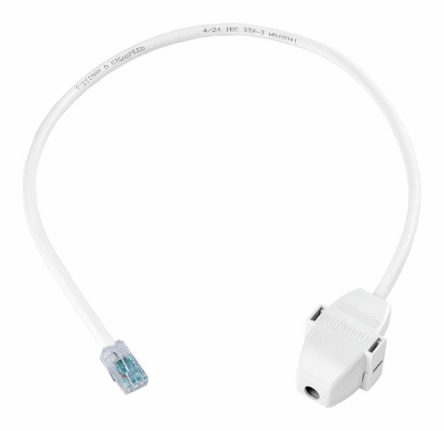 CommScope CO13JX2-88N018 | Commscope Category 6 U/UTP Cord, Plenum, RJ45 To Ceiling Connector, 18 In, White