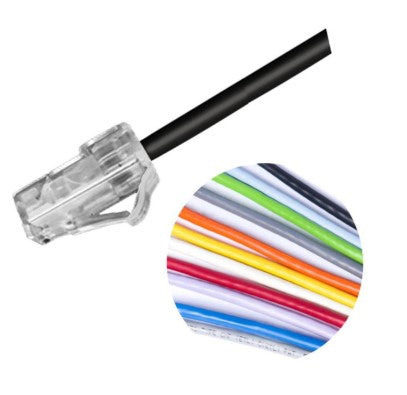 CommScope CO166S2-09N006 | Mino 6 inch Cat 6 U/UTP Reduced Diameter RJ45 Patch Cord, LS-CM Dual Rated Yellow