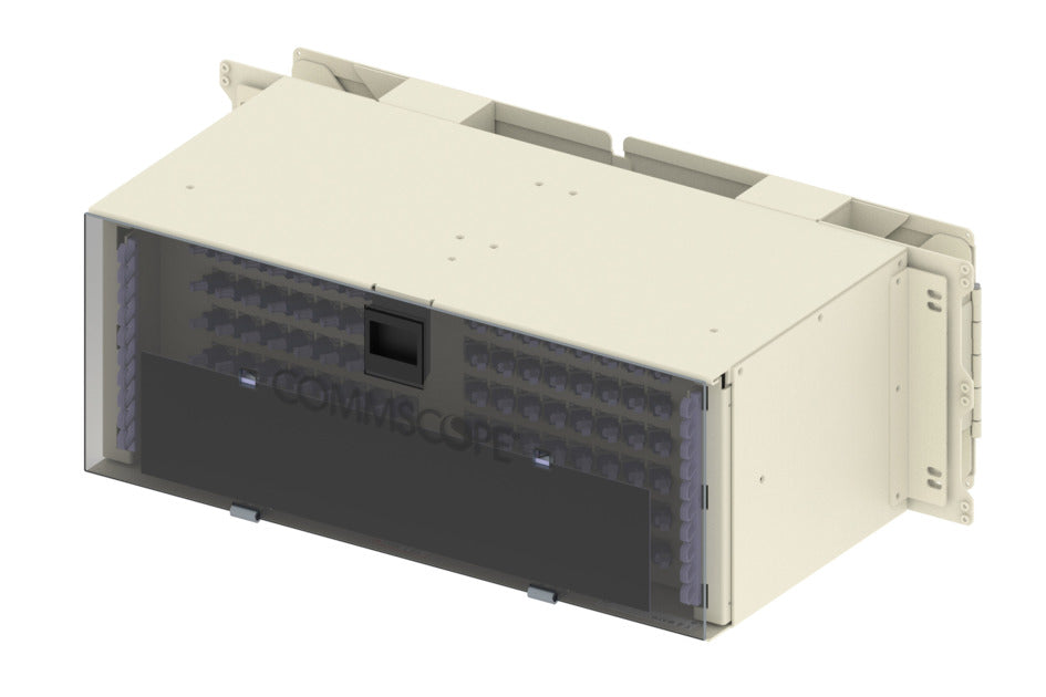 CommScope FCM-Z70000 | FDF Fiber Termination Chassis, 144 SC/UPC, singlemode, 8 in x 23 in, putty white
