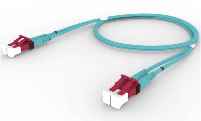 CommScope FEXL1L142MXF006 | OM4 LC/UPC Keyed Red to LC/UPC Keyed Red Fiber Patch Cord, 1.6mm Duplex, Riser