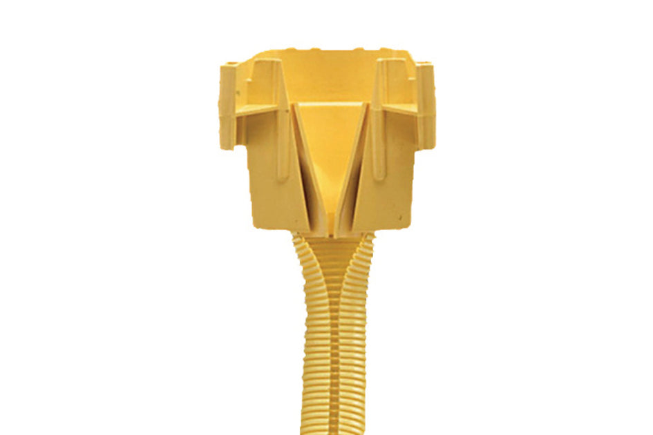 CommScope FGS-ASRI-15F | FiberGuide Adapter Kit, Square to 2" Round, 4x4in, 15ft Slotted, Yellow