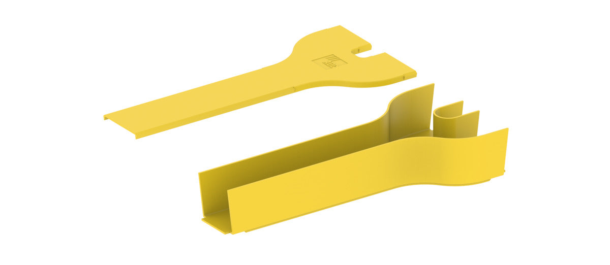 CommScope FGS-MDSA-C2C | FiberGuide Straight Reducer, 2x2 to Dual 2x2in, Yellow