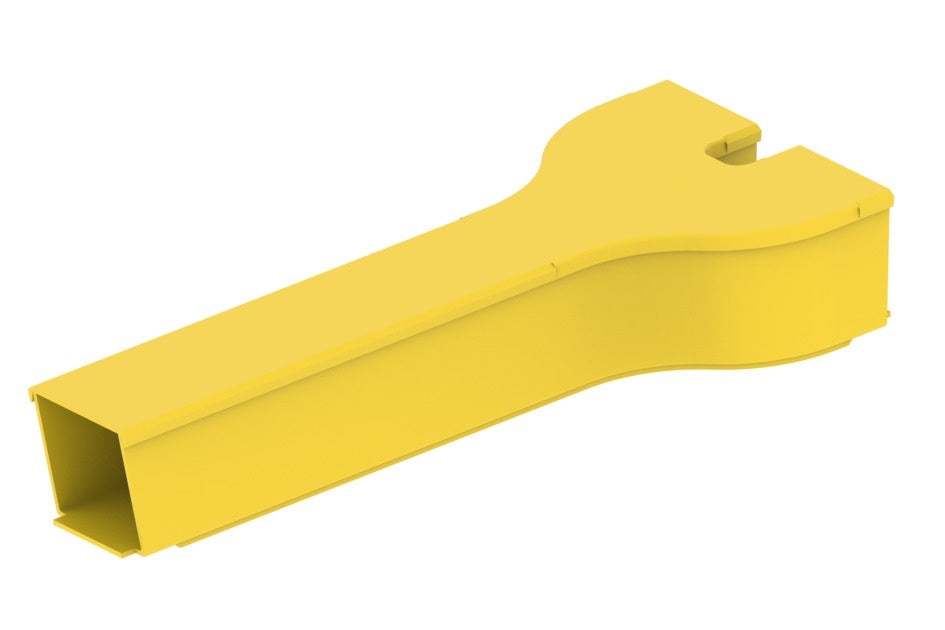 CommScope FGS-MDSA-C2C | FiberGuide Straight Reducer, 2x2 to Dual 2x2in, Yellow