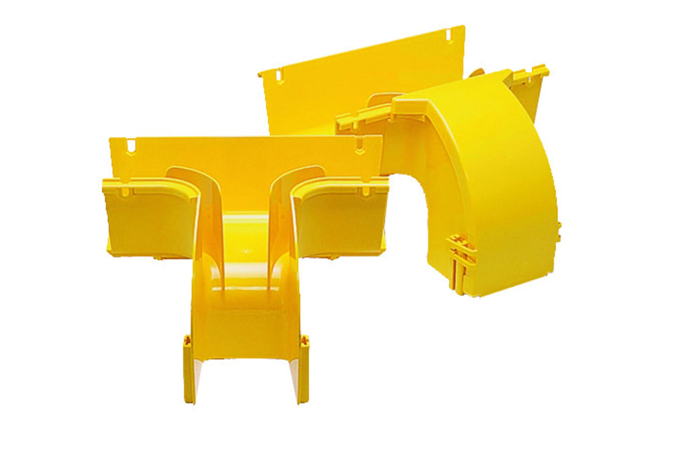 CommScope FGS-MDSP-EX-B | FiberGuide Extended Downspout, 4x6in, Yellow