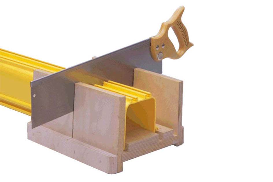 CommScope FGS-MKIT | FiberGuide Mitre Box with Saw, Used to Cut 4x4in Straight Sections to Size