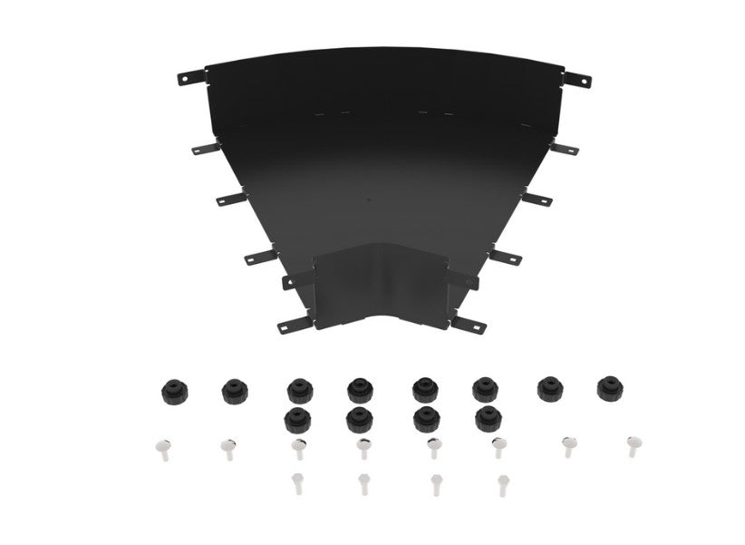 CommScope FGSB-MH4E-M | FiberGuide 45° Horizontal Elbow, 4" x 18", Black