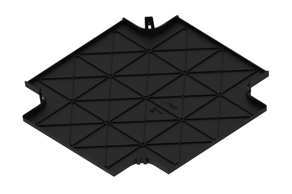 CommScope FGSB-SHXP-F | FiberGuide Snap-on Cover for Cross Section, 4x12in, Black