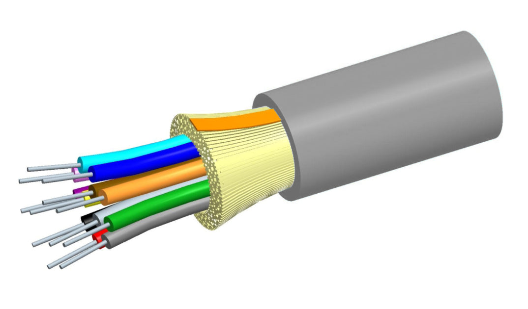 CommScope P002DS5LFSUSL | Plenum Distribution Cable, 2 Fiber Single-Unit, Multimode OM3, Slate