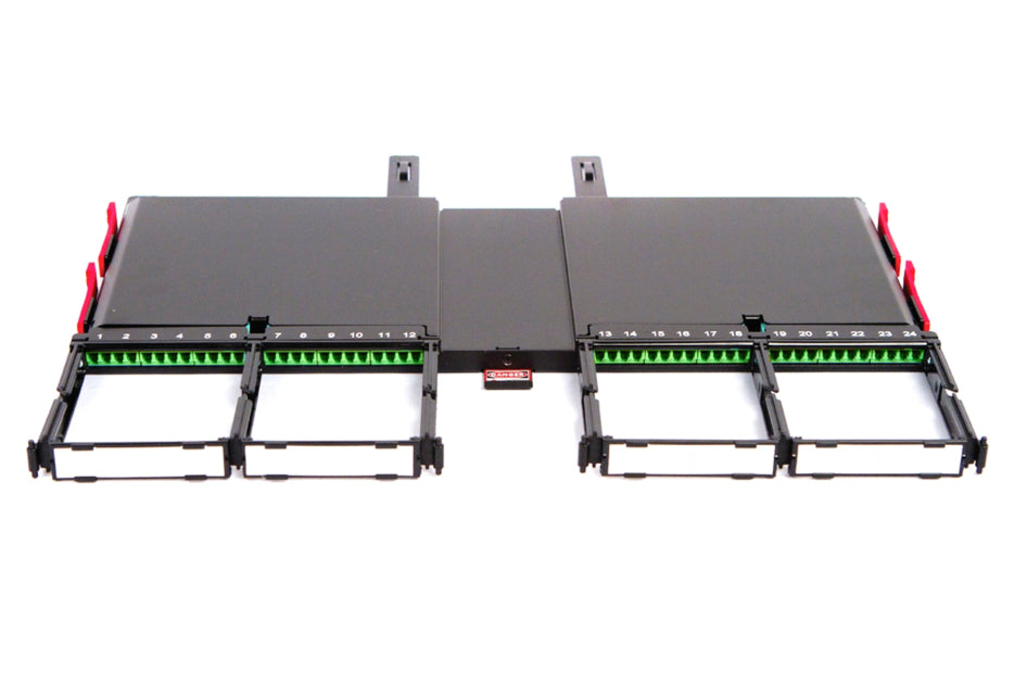 CommScope QUFB48FDLCLSAHR | Q3000 Fiber Termination Blade (Module), 48 Ports, LC/APC to LC/APC, Singlemode