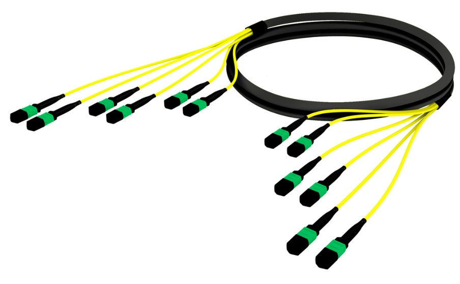 CommScope UJGMXMXDKHVM450 | Ultra Low Loss (ULL) Singlemode, MPO12 Pinned to MPO12 Pinned, MPO12, Fiber Trunk Cable Assembly, 72-Fiber