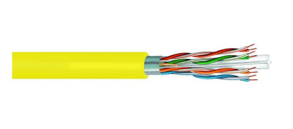 CommScope UN874030404/10 | CS34P Category 6 F/UTP Cable Plenum Yellow Jacket 4 Pair Count 1000 feet (305 m) Length, Reel
