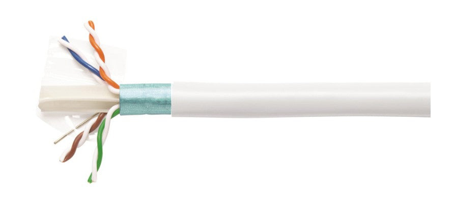 CommScope UN874048904/10 | CS44P ETL Verified Category 6A F/UTP Cable, Plenum, White Jacket, 4 Pair Count, 1000 Feet (305 m) length reel