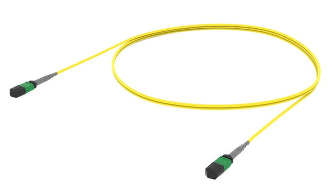 CommScope UQGQPQXF8JAM002 | Ultra Low Loss (ULL) Singlemode MPO8 (Non-Pinned) to MPO8 (Pinned), Fiber Array Cable Assembly, 8-Fiber, Plenum