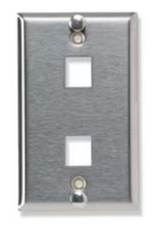 Commscope 6644 1 024-02 | Faceplate, 2 port, SS, flush mount