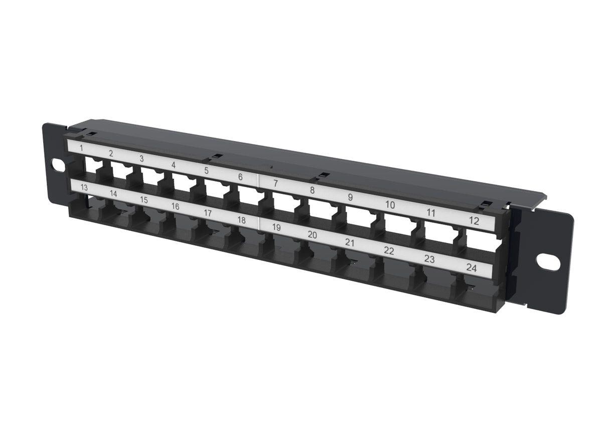 CommScope 760235092 | M2400 1U Modular Panel for 12" VCM, 24 port (MGS600 / MGS400 / UNJ10GT), Black