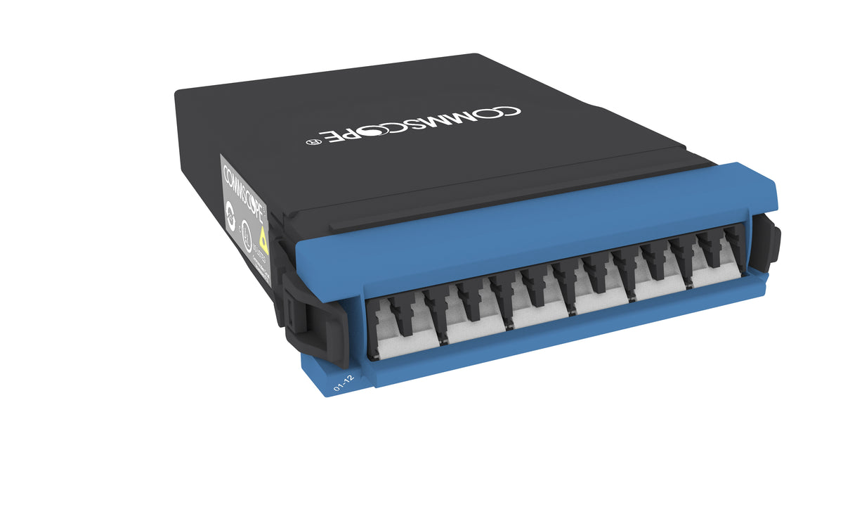 CommScope 760242498 | G2 MPOptimate Singlemode MPO-12 Distribution Module, 12LC to 1x12f MPO pinned , internal shutters