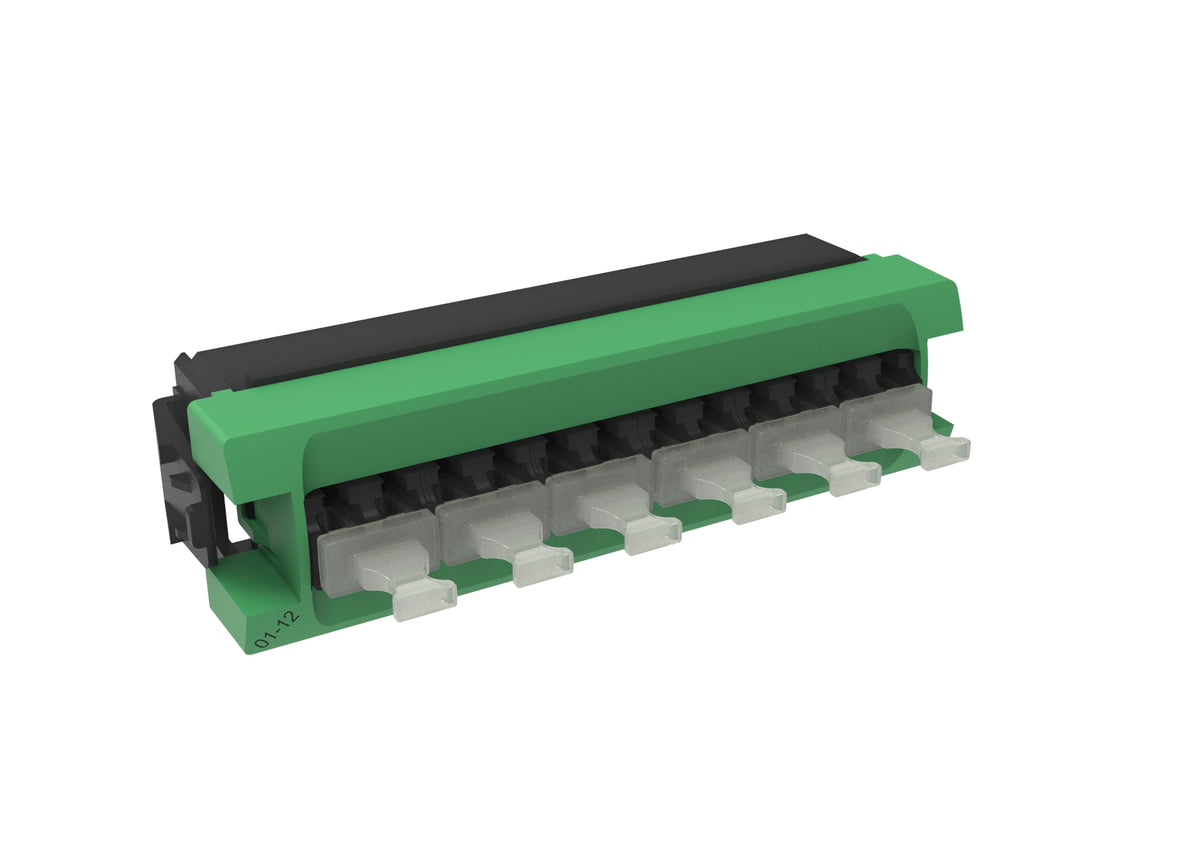 CommScope 760242978 | InstaPATCH 360, TeraSPEED SYSTIMAX 360 Distribution Panel 12 LC APC, Green iPatch Ready
