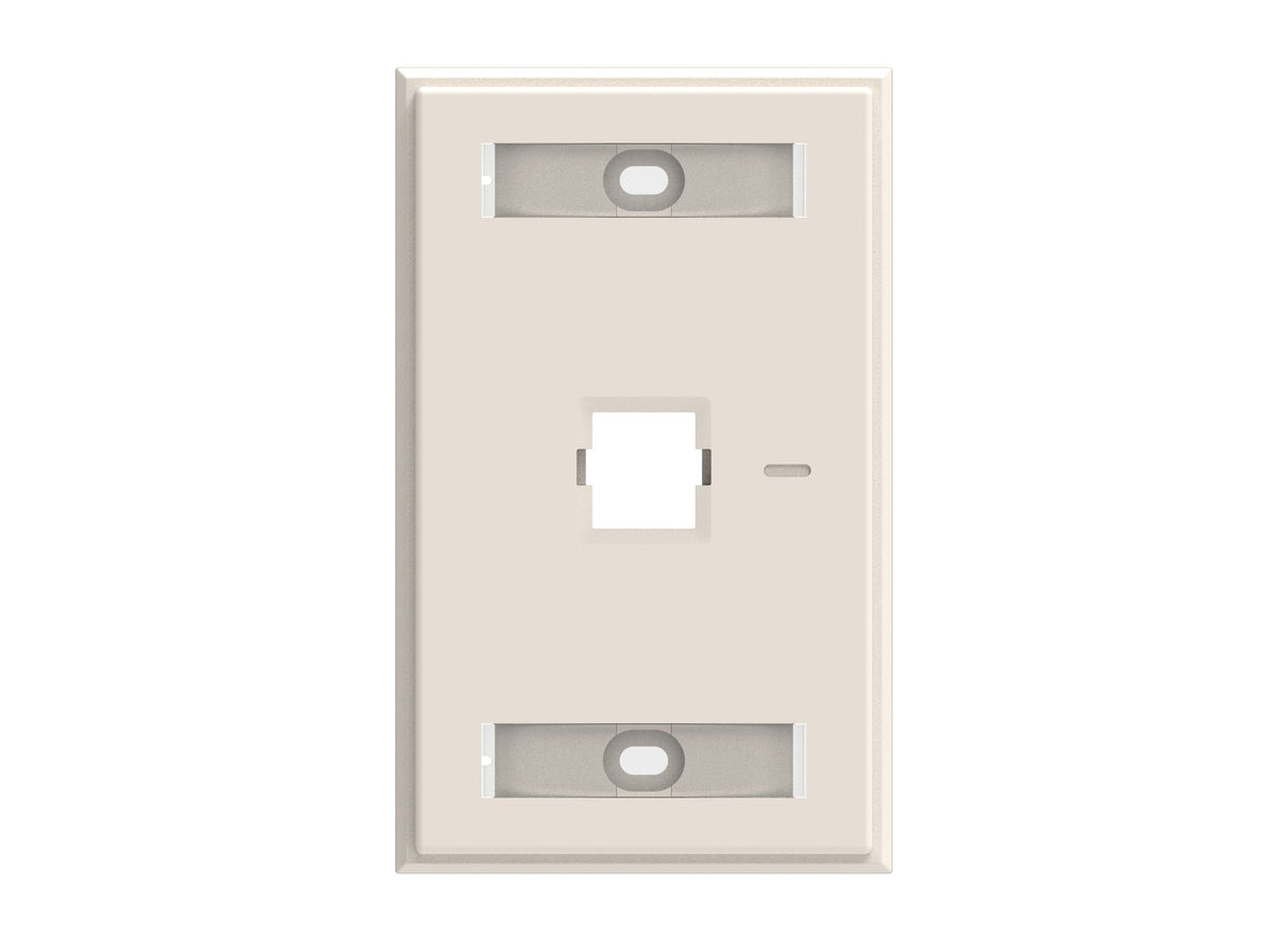 CommScope 760249152 | Faceplate Kit, Labelled, 1-gang, 1 port, light almond