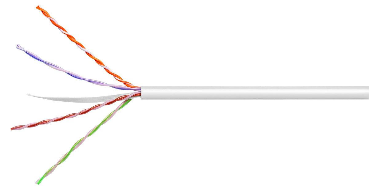 CommScope 874019904/10 | CS34P ETL Verified Category 6 U/UTP Cable, plenum, white jacket, 4 pair count, 1000 ft (305 m) length, Reel