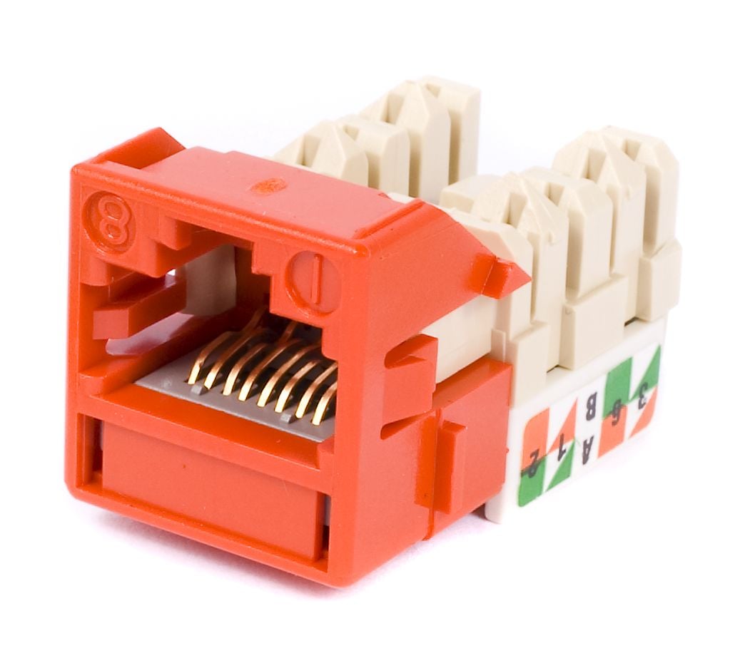 CommScope CC0020834/1 | M-Series Modular Jack, RJ45, Cat6 Unshielded, Orange