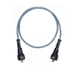 Commscope CPCCC12-03F015 Gigaspeed Xl Gs8e Ruggedized Plug, Coiled Strain Relief, Modular Patch Cord, Dark Gray Jacket, 15 Feet