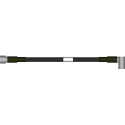 Commscope F4A-NMNR-3M-P | Fsj4-50B Sureflex(Tm) Jumper With Interface Types N Male And N Male Right Angle, 3 M