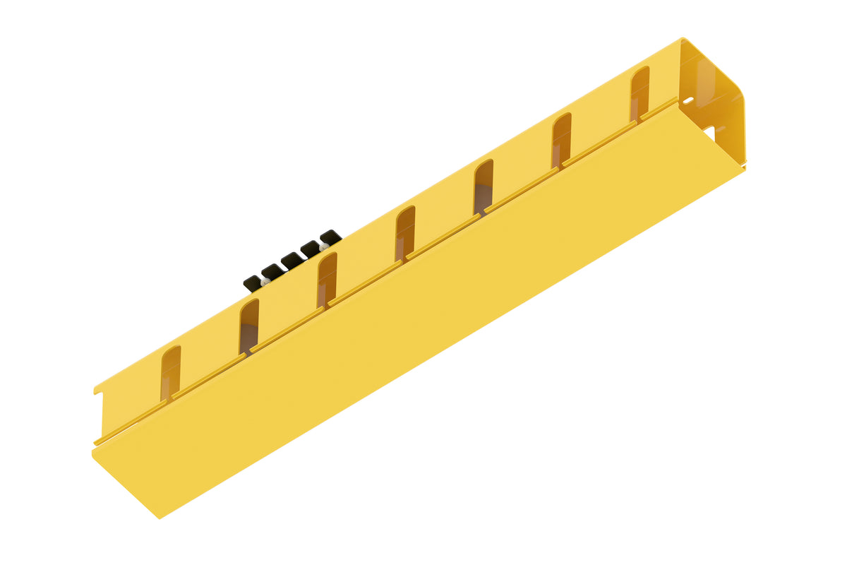 Commscope FGS-KTW2-D-IMP | FiberGuide Vertical Duct Kit with 3in Slot Spacing, Spools and Cover, 4x4in, Yellow
