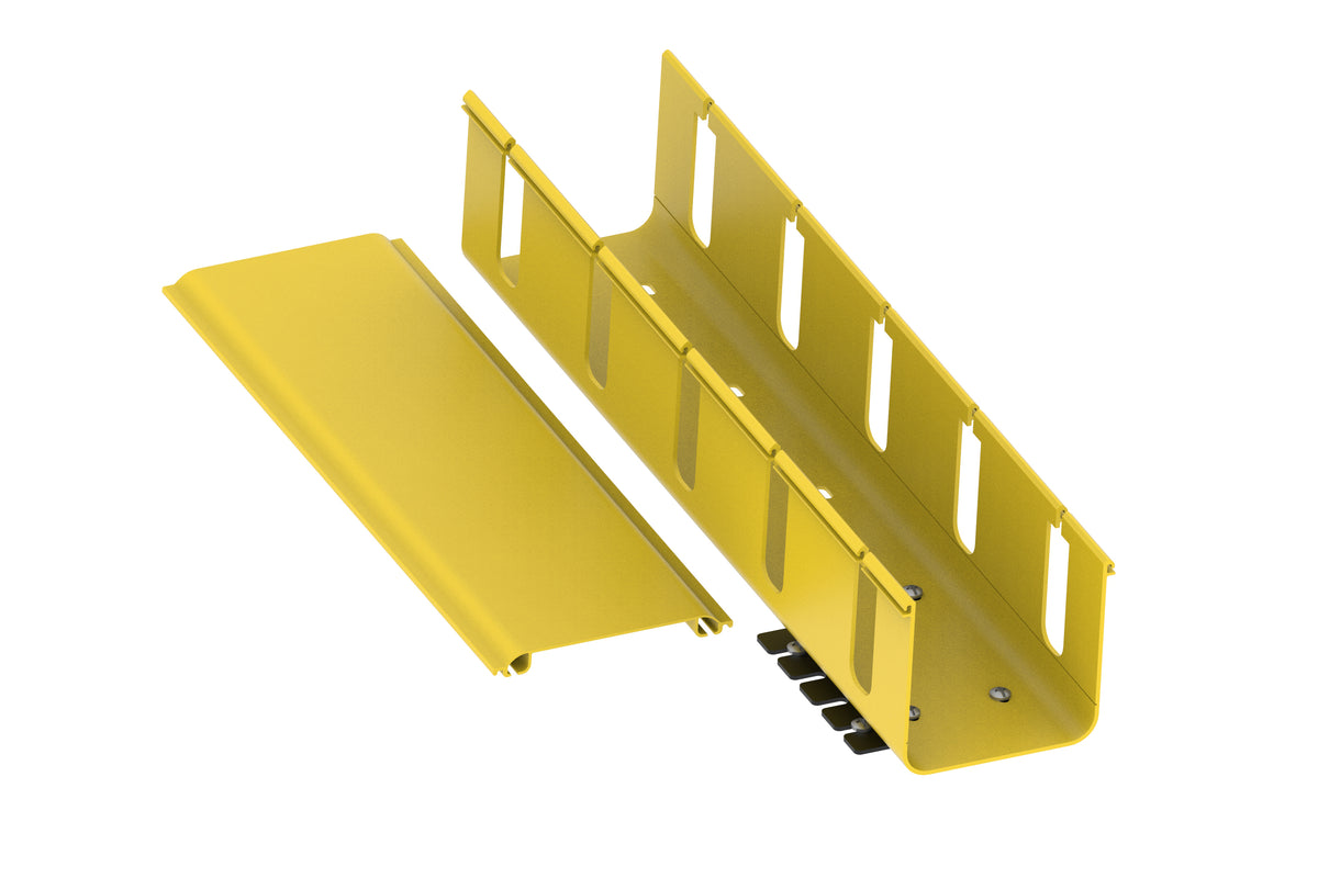 Commscope FGS-KTW2-J Fiberguide 4x4 System, 6 Ft. Vertical Duct Kit, Slotted (4 In. Slot Spacing) Hinged Cover, Tech Info