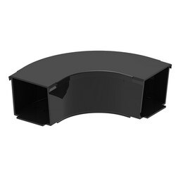 Commscope FGSB-MH9A-C Fiberguide 90 Horizontal Elbow, 2 In X 2 In, Black