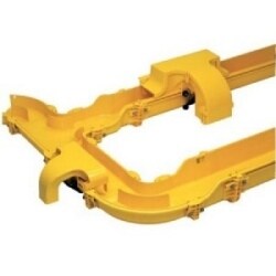 Commscope FGSB-SH9E-A | FiberGuide Snap-On Cover for 90° Horizontal Elbow, 4x4in, Black