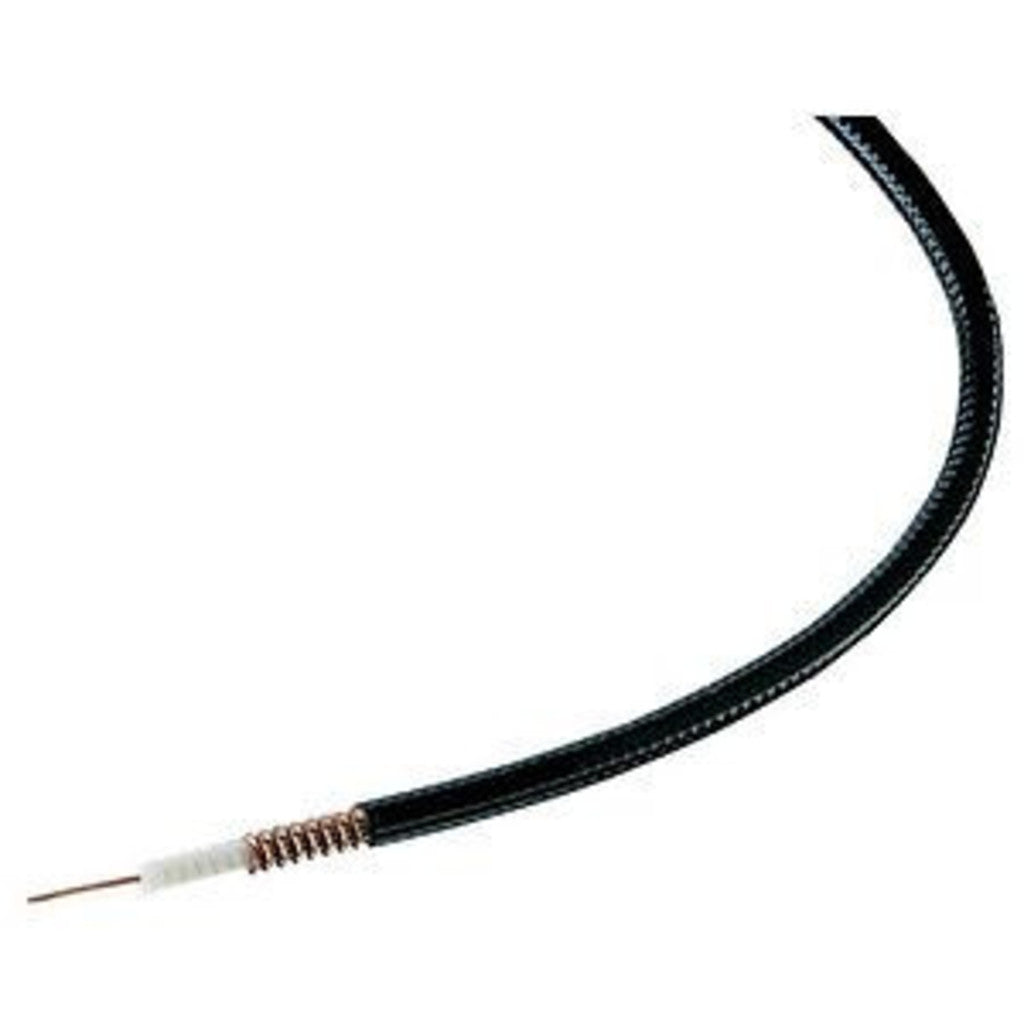 Commscope FSJ1-50A Fsj1-50a, Heliax Super flexible Low Density Foam Coaxial Cable, Corrugated Copper, 1/4 In, Black Pe Jacket