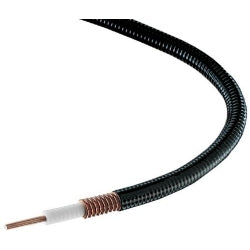 Commscope FSJ4P-50B-8 | Fsj4-50B, Heliax Superflexible Foam Premium Coaxial Cable, Corrugated Copper, 1/2 In, Black Pe Jacket