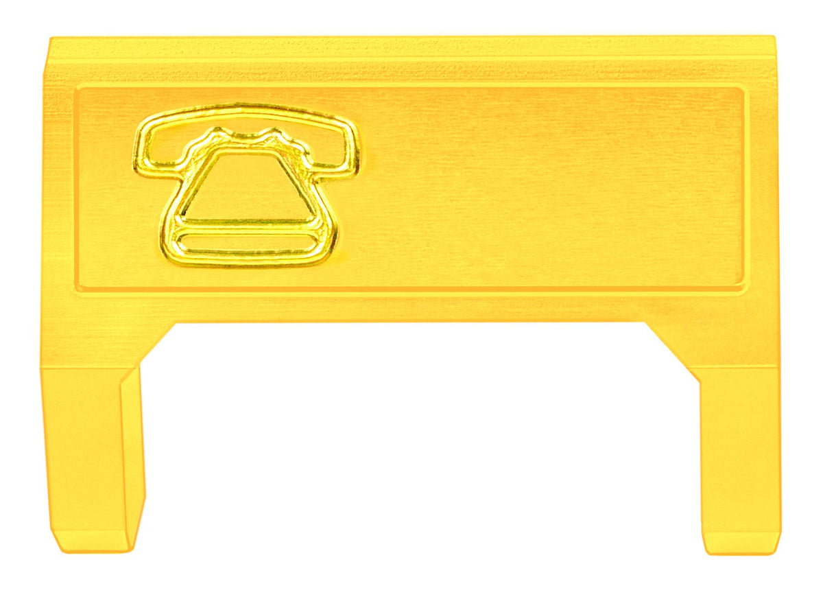 Commscope M60A-123 Icon, M60 Telephone Information Outlet Icon Insert, Yellow