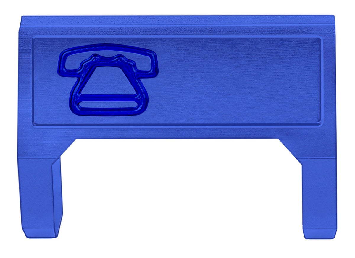 Commscope M60A-318 Icon, M60 Telephone Information Outlet Icon Insert, Blue