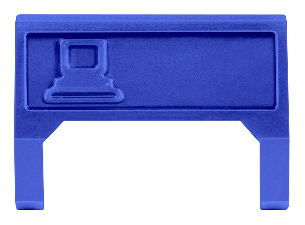Commscope M60C-318 Icon, M60 Computer Information Outlet Icon Insert, Blue