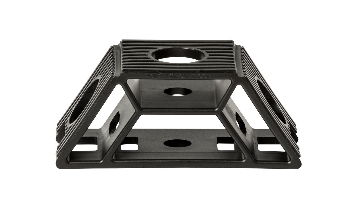 CommScope SA-3C | PIM-free, Three-way Snap-in Stand-off Adapter. Two sets of slots for round member attachment.