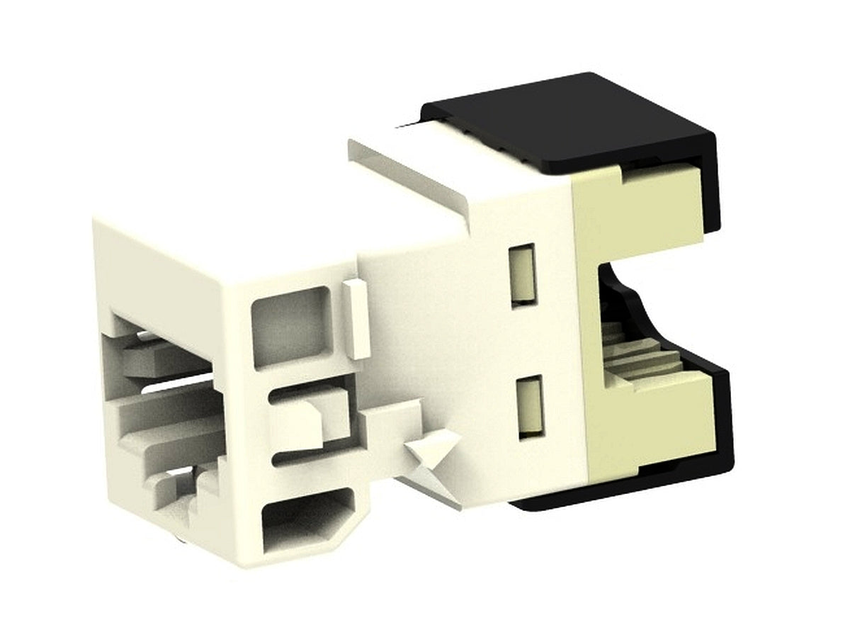 Commscope UNJ10G-262 Cat6a, 1-port Mod Jack, Rj45, Unshielded, T568a/b, No Dust Cover, White