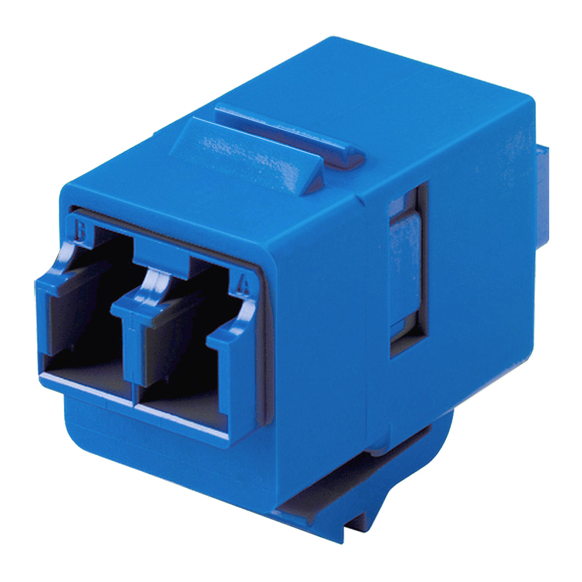 Commscope 1933286-4 | Fiber Optic Insert Adapter, LC, duplex, singlemode/multimode, blue