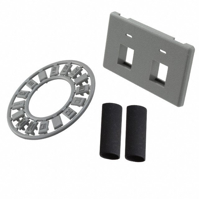 Commscope 558106-4 | Flexmode Faceplate Kit, 2-port, flush mount, Gray