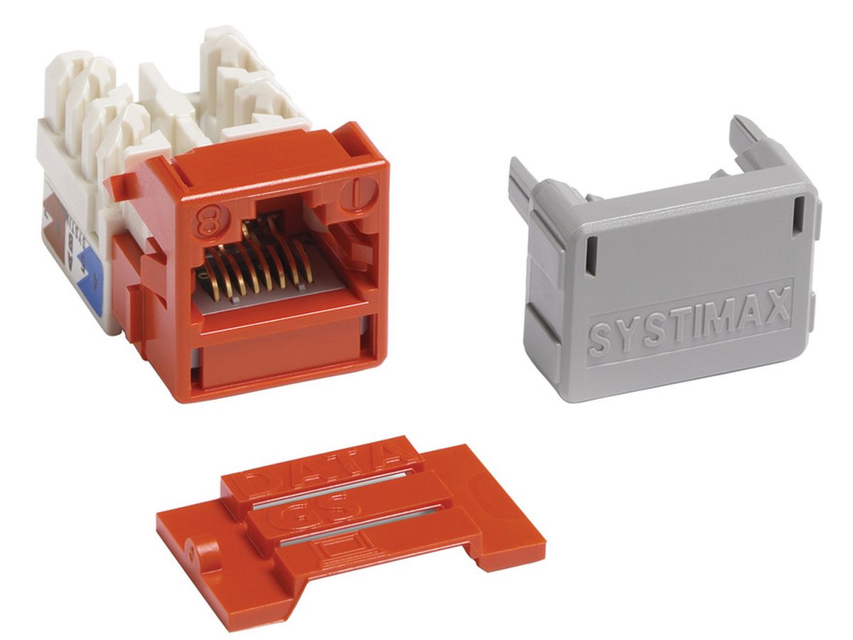 Commscope MGS400-112 | GigaSPEED XL MGS400 Series Category 6 U/UTP Information Outlet, orange