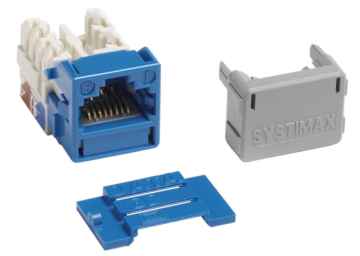 Commscope MGS400-318 | GigaSPEED XL MGS400 Series Category 6 U/UTP Information Outlet, blue