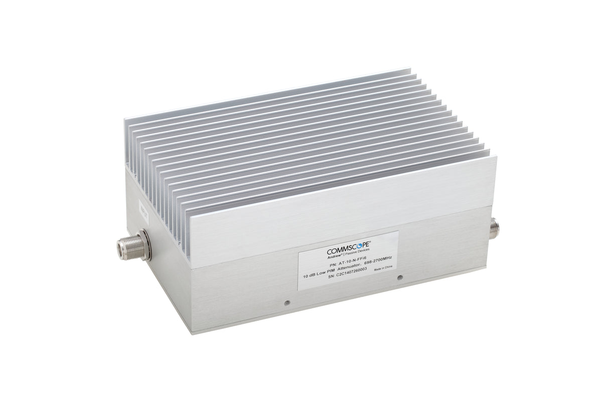 Commscope AT-10-N-FFI6 | 10 dB Low PIM Attenuator 555–2700 NF-NF