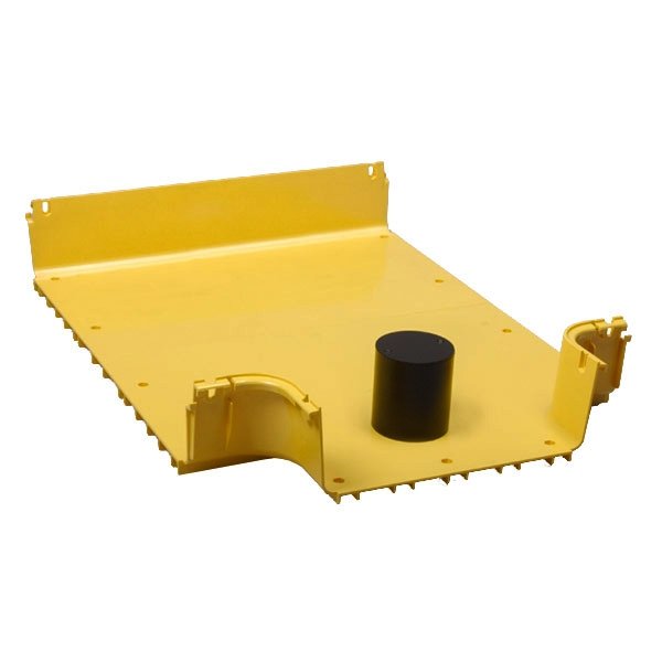 Commscope FGS-ISLAND-H/F | FiberGuide Island T, 4x24in, 4x12in Exit Yellow
