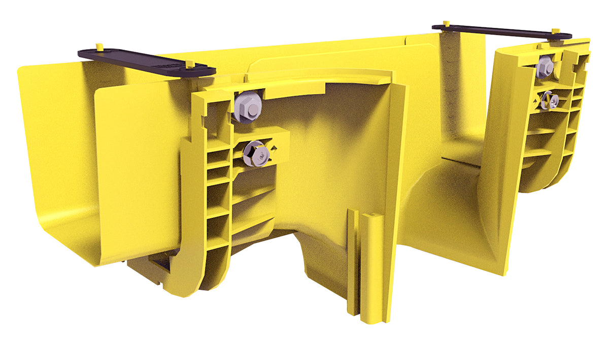 Commscope FGS-MDSP-B/I | FiberGuide Insertable Downspout, 4x6in, Yellow