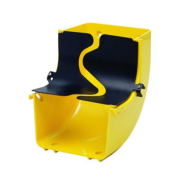 Commscope FGS-MU9E-B | FiberGuide 90° Up Elbow, 4x6in, Yellow
