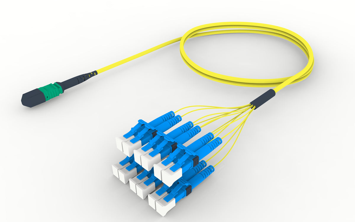 Commscope FQWMXLCGDJLF095 | 72 inch breakout (end B), no gland, no pulling grip | Jacket Color - Yellow | Cord Length - 95 Ft