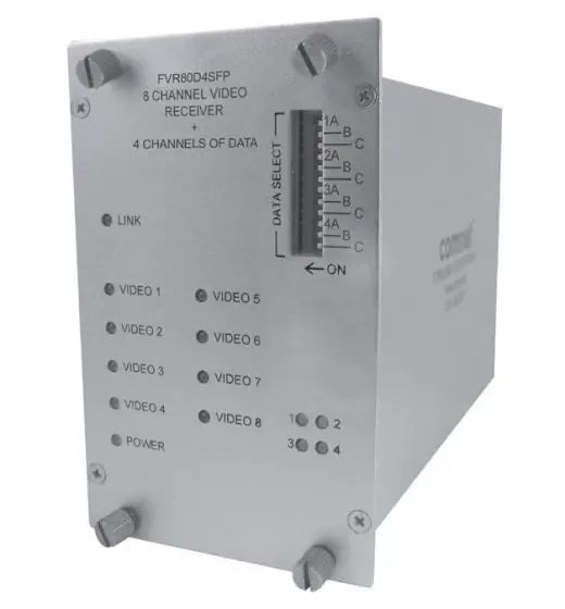Comnet FVT80D4SFP | 8-channel Digitally Encoded Video Transmitter + 4 Bi-directional Data Channels