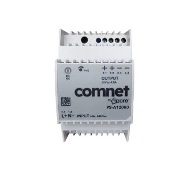 Comnet PS-A12060 | 12 VDC 60W Din Rail Industrial Grade PSU Power Supply