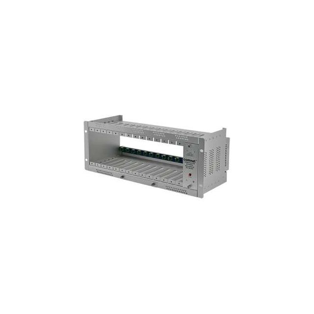 Comnet C1US | 19" Rack Mount Card Cage with Power Supply (US AC Power Cord)